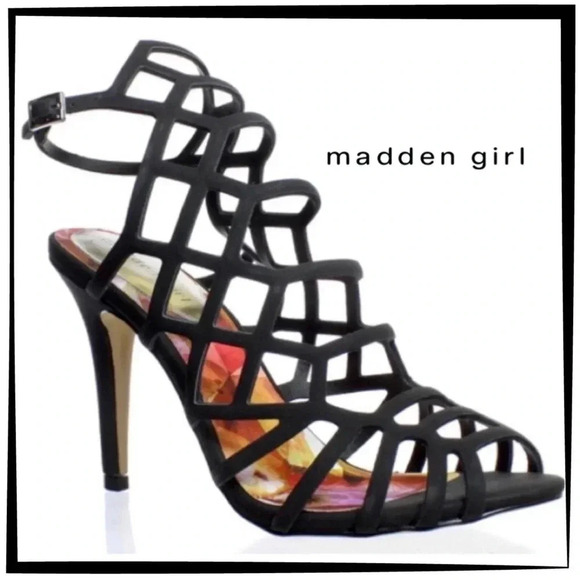 Madden Girl Women’s Caged Heel Size 7 NEW - Picture 13 of 13